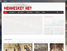 Tablet Screenshot of mennesket.net